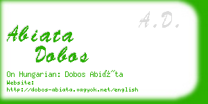 abiata dobos business card